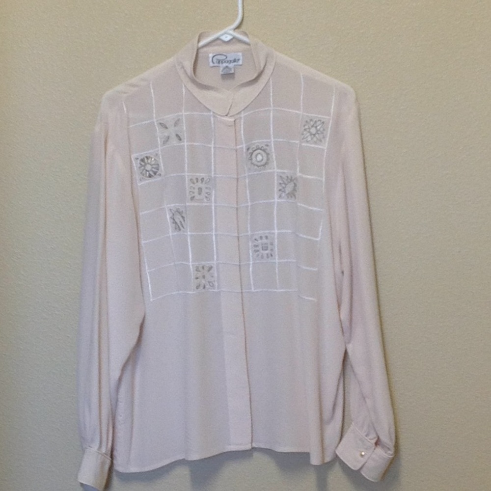 Classic cream colored blouse